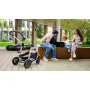 Carucior 3 in 1, Lionelo, Amber, Cadru aluminiu, Cu landou intarit si salteluta moale, Cu scoica auto testata ADAC, Reversibil, Cu accesorii, Geanta parinti, Pana la 22 kg, Negru silver - 72
