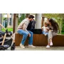 Carucior 3 in 1, Lionelo, Amber, Cadru aluminiu, Cu landou intarit si salteluta moale, Cu scoica auto testata ADAC, Reversibil, Cu accesorii, Geanta parinti, Pana la 22 kg, Negru silver - 73