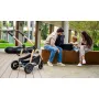 Carucior 3 in 1, Lionelo, Amber, Cadru aluminiu, Cu landou intarit si salteluta moale, Cu scoica auto testata ADAC, Reversibil, Cu accesorii, Geanta parinti, Pana la 22 kg, Negru silver - 74