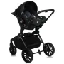 Carucior 3 in 1, Lionelo, Mika Plus, Cadru din aluminiu, Cu landou intarit si salteluta moale, Cu scoica auto testata ADAC, Reversibil, Cu sistem de ventilatie 3D, Cu accesorii, Pana la 22 kg, EN1888-1 EN1888-2 EN1466 ECE R129, Maro - 12