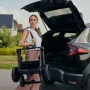 Carucior 3 in 1, Lionelo, Mika Plus, Cadru din aluminiu, Cu landou intarit si salteluta moale, Cu scoica auto testata ADAC, Reversibil, Cu sistem de ventilatie 3D, Cu accesorii, Pana la 22 kg, EN1888-1 EN1888-2 EN1466 ECE R129, Maro - 35