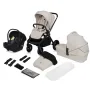 Carucior 3 in 1, Lionelo, Mika Plus, Cadru din aluminiu, Cu landou intarit si salteluta moale, Cu scoica auto testata ADAC, Reversibil, Cu sistem de ventilatie 3D, Cu accesorii, Pana la 22 kg, EN1888-1 EN1888-2 EN1466 ECE R129, Bej - 5