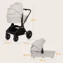 Carucior 3 in 1, Lionelo, Mika Plus, Cadru din aluminiu, Cu landou intarit si salteluta moale, Cu scoica auto testata ADAC, Reversibil, Cu sistem de ventilatie 3D, Cu accesorii, Pana la 22 kg, EN1888-1 EN1888-2 EN1466 ECE R129, Bej - 37