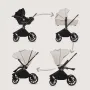 Carucior 3 in 1, Lionelo, Mika Plus, Cadru din aluminiu, Cu landou intarit si salteluta moale, Cu scoica auto testata ADAC, Reversibil, Cu sistem de ventilatie 3D, Cu accesorii, Pana la 22 kg, EN1888-1 EN1888-2 EN1466 ECE R129, Bej - 50