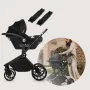 Carucior 3 in 1, Lionelo, Mika Plus, Cadru din aluminiu, Cu landou intarit si salteluta moale, Cu scoica auto testata ADAC, Reversibil, Cu sistem de ventilatie 3D, Cu accesorii, Pana la 22 kg, EN1888-1 EN1888-2 EN1466 ECE R129, Bej - 51