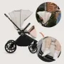 Carucior 3 in 1, Lionelo, Mika Plus, Cadru din aluminiu, Cu landou intarit si salteluta moale, Cu scoica auto testata ADAC, Reversibil, Cu sistem de ventilatie 3D, Cu accesorii, Pana la 22 kg, EN1888-1 EN1888-2 EN1466 ECE R129, Bej - 58