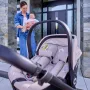Carucior 4 in 1, Lionelo, Mika Plus, Cu scoica auto Moxie Mov cu baza rotativa 360, Reversibil, Cu sistem de ventilatie 3D, Cu accesorii, Pana la 22 kg, EN1888-1 EN1888-2 EN1466 ECE R129, Maro - 26