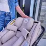 Carucior 4 in 1, Lionelo, Mika Plus, Cu scoica auto Moxie Mov cu baza rotativa 360, Reversibil, Cu sistem de ventilatie 3D, Cu accesorii, Pana la 22 kg, EN1888-1 EN1888-2 EN1466 ECE R129, Maro - 28