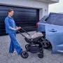 Carucior 4 in 1, Lionelo, Mika Plus, Cu scoica auto Moxie Mov cu baza rotativa 360, Reversibil, Cu sistem de ventilatie 3D, Cu accesorii, Pana la 22 kg, EN1888-1 EN1888-2 EN1466 ECE R129, Maro - 31