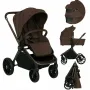 Carucior 4 in 1, Lionelo, Mika Plus, Cu scoica auto Moxie Mov cu baza rotativa 360, Reversibil, Cu sistem de ventilatie 3D, Cu accesorii, Pana la 22 kg, EN1888-1 EN1888-2 EN1466 ECE R129, Maro - 4