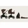 Carucior 4 in 1, Lionelo, Mika Plus, Cu scoica auto Moxie Mov cu baza rotativa 360, Reversibil, Cu sistem de ventilatie 3D, Cu accesorii, Pana la 22 kg, EN1888-1 EN1888-2 EN1466 ECE R129, Maro - 3