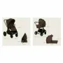Carucior 4 in 1, Lionelo, Mika Plus, Cu scoica auto Moxie Mov cu baza rotativa 360, Reversibil, Cu sistem de ventilatie 3D, Cu accesorii, Pana la 22 kg, EN1888-1 EN1888-2 EN1466 ECE R129, Maro - 61