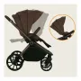 Carucior 4 in 1, Lionelo, Mika Plus, Cu scoica auto Moxie Mov cu baza rotativa 360, Reversibil, Cu sistem de ventilatie 3D, Cu accesorii, Pana la 22 kg, EN1888-1 EN1888-2 EN1466 ECE R129, Maro - 65