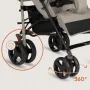 Carucior sport compact, Lionelo, Irma, Spatar ajustabil in 4 pozitii, Suport picioare reglabil, Manere rotative, Pliere tip umbrela, 6- 36 luni, Pana la 15 kg, Conform cu EN1888-1:2018, Bej - 17