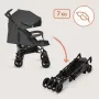 Carucior sport compact, Lionelo, Irma, Spatar ajustabil in 4 pozitii, Suport picioare reglabil, Manere rotative, Pliere tip umbrela, 6- 36 luni, Pana la 15 kg, Conform cu EN1888-1:2018, Gri inchis - 14