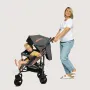 Carucior sport compact, Lionelo, Irma, Spatar ajustabil in 4 pozitii, Suport picioare reglabil, Manere rotative, Pliere tip umbrela, 6- 36 luni, Pana la 15 kg, Conform cu EN1888-1:2018, Gri inchis - 18