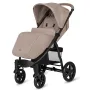 Carucior sport, Lionelo, Annet Plus, De la nastere, Cu accesorii si capotina XXL reglabila, 0 - 22 Kg, Conform cu standardele europene de securitate EN1888-1 si EN1888-2, Bej - 5