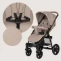 Carucior sport, Lionelo, Annet Plus, De la nastere, Cu accesorii si capotina XXL reglabila, 0 - 22 Kg, Conform cu standardele europene de securitate EN1888-1 si EN1888-2, Bej - 21