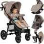 Carucior sport, Lionelo, Annet Plus, De la nastere, Cu accesorii si capotina XXL reglabila, 0 - 22 Kg, Conform cu standardele europene de securitate EN1888-1 si EN1888-2, Bej - 23