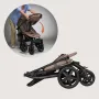 Carucior sport, Lionelo, Annet Plus, De la nastere, Cu accesorii si capotina XXL reglabila, 0 - 22 Kg, Conform cu standardele europene de securitate EN1888-1 si EN1888-2, Bej - 26