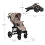 Carucior sport, Lionelo, Annet Plus, De la nastere, Cu accesorii si capotina XXL reglabila, 0 - 22 Kg, Conform cu standardele europene de securitate EN1888-1 si EN1888-2, Bej - 29
