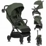 Carucior sport, Lionelo, Bess, Sustine 22 kg, 6 luni+, Capotina impermeabila si protectie SPF 50+, Include suport sticla, Pliere cu o singura mana, Maner pentru transport, Verde - 4