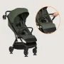 Carucior sport, Lionelo, Bess, Sustine 22 kg, 6 luni+, Capotina impermeabila si protectie SPF 50+, Include suport sticla, Pliere cu o singura mana, Maner pentru transport, Verde - 24