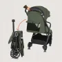 Carucior sport, Lionelo, Bess, Sustine 22 kg, 6 luni+, Capotina impermeabila si protectie SPF 50+, Include suport sticla, Pliere cu o singura mana, Maner pentru transport, Verde - 28