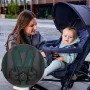 Carucior sport, Lionelo, Elia, Cu plasa de tantari, Suport de picioare reglabil, Spatar ajustabil in 4 pozitii, Capotina XXL, Pliere tip umbrela, Capacitate 15 kg, 6 luni+, EN 1888, Verde grafit - 17