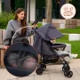 Carucior sport, Lionelo, Elia, Cu plasa de tantari, Suport de picioare reglabil, Spatar ajustabil in 4 pozitii, Capotina XXL, Pliere tip umbrela, Capacitate 15 kg, 6 luni+, EN 1888, Verde grafit - 19
