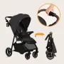 Carucior sport, Lionelo, Emma One, Cu tavita, Suport pahar, Plasa de tantari, Roti EVA, Maner reglabil, Pana la 22 kg, 6 luni+, Conform cu EN1888-1, Gri - 26
