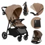 Carucior sport, Lionelo, Emma One, Cu tavita, Suport pahar, Plasa de tantari, Roti EVA, Maner reglabil, Pana la 22 kg, 6 luni+, Conform cu EN1888-1, Bej - 4