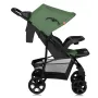 Carucior sport, Lionelo, Emma Plus, Cu tavita, 2 Suporturi pentru pahar, Geanta accesorii, Conform cu standardul european de securitate EN1888-1, Verde - 4