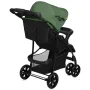 Carucior sport, Lionelo, Emma Plus, Cu tavita, 2 Suporturi pentru pahar, Geanta accesorii, Conform cu standardul european de securitate EN1888-1, Verde - 8