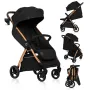 Carucior sport, Lionelo, Ingrid, Capotina impermeabila cu filtru UPF50+, Pana la 22 Kg, Spatar reglabil in 3 pozitii, Include suport pahar si plasa de tantari, Sistem pentru pliere automata, 6 luni+, Negru - 1