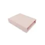 Cearceaf cu elastic, MimiNu, Jerse, Pentru pat 160x80 cm, Material certificat Oeko Tex Standard 100, Powder Pink - 3
