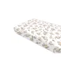 Cearceaf cu elastic, MimiNu, Pentru pat 160X80 cm, Din bumbac certificat Oeko Tex Standard 100, Savanna - 1