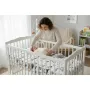 Cearceaf cu elastic, MimiNu, Pentru patut 120X60 cm, Din bumbac certificat Oeko Tex Standard 100, Design, Cars Grey - 2