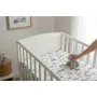 Cearceaf cu elastic, MimiNu, Pentru patut 120X60 cm, Din bumbac certificat Oeko Tex Standard 100, Design, Cars Grey - 3