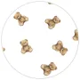 Cearceaf cu elastic, Qmini, Pentru pat 160x80 cm, Din bumbac certificat Oeko Tex Standard 100, Design, Teddy Toys - 7