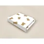 Cearceaf cu elastic, Qmini, Pentru patut 120X60 cm, Din bumbac certificat Oeko Tex Standard 100, Teddy Toys - 4