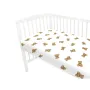 Cearceaf cu elastic, Qmini, Pentru patut 120X60 cm, Din bumbac certificat Oeko Tex Standard 100, Teddy Toys - 5