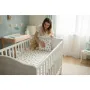 Cearceaf cu elastic, Qmini, Pentru patut 120X60 cm, Din bumbac certificat Oeko Tex Standard 100, Teddy Toys - 3