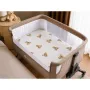 Cearceaf cu elastic, Qmini, Pentru patut co-sleeper, Leonie, Dimensiune 83 x 50 cm, Din bumbac certificat Oeko Tex Standard 100, Teddy Toys - 2