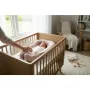 Cosulet bebelus, Feedo, Pentru dormit, joaca, protectie in patut, Baby Nest 90x60 cm, Din bumbac 100%, Design cu inimioare, Roz - 2