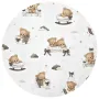 Cosulet bebelus, MimiNu, Pentru dormit, Baby Cocoon 75x55 cm, Husa 100% bumbac, Din bumbac certificat Oeko Tex Standard 100, Tedy bear dreams beige - 3