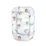 Cosulet bebelus, Qmini, Pentru dormit, Baby Cocoon 75x55 cm, Husa 100% bumbac, Din bumbac certificat Oeko Tex Standard 100, Sky Adventure - 1