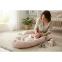 Cosulet bebelus, Qmini, Pentru dormit, Baby Nest 55 x 75 cm, Husa 100% muselina dubla, Material certificat Oeko Tex Standard 100, Powder Pink - 2