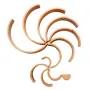 Curcubeu 12 piese - varianta lemn natur - 6