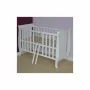 Patut copii din lemn Hubners Mira 120x60 cm alb cu sertar - 3